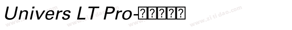 Univers LT Pro字体转换